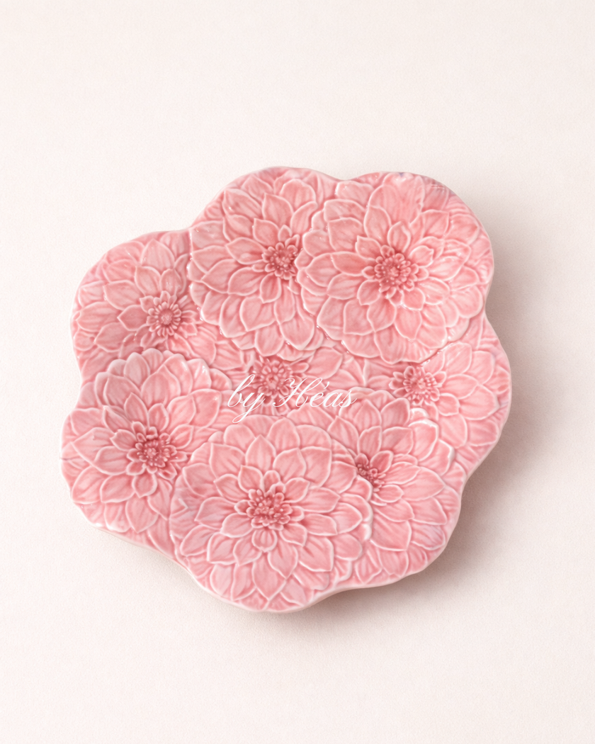 Pink Camelia Dinner Plate