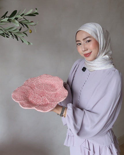 Pink Camelia Dinner Plate