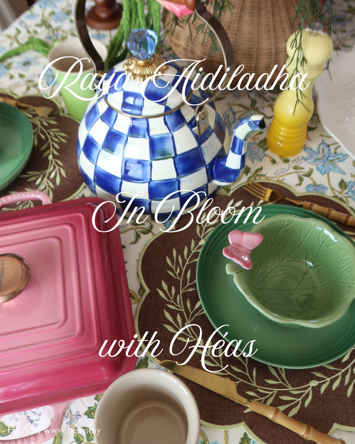 Blue Jasmine Tablecloth (6-8 pax | 8-10 pax)