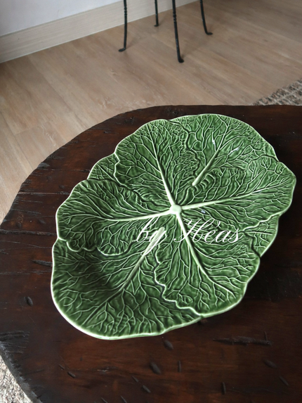 Green Cabbage Oval Platter