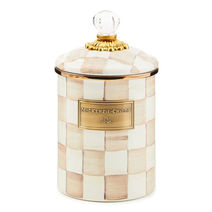 Mocha Enamel Canister (Medium)