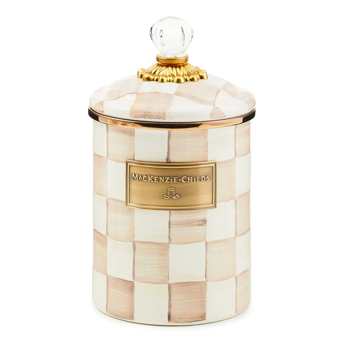 Mocha Enamel Canister (Medium)