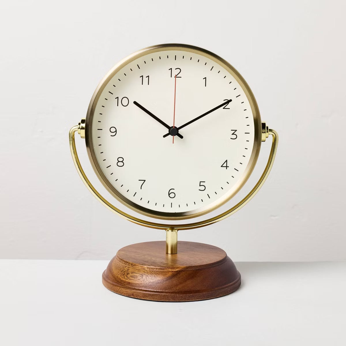Brass and Wooden Base Clock