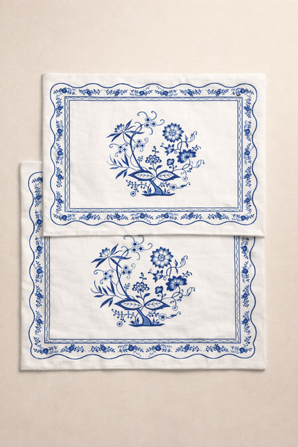 Blue Botanique Waterproof Placemats