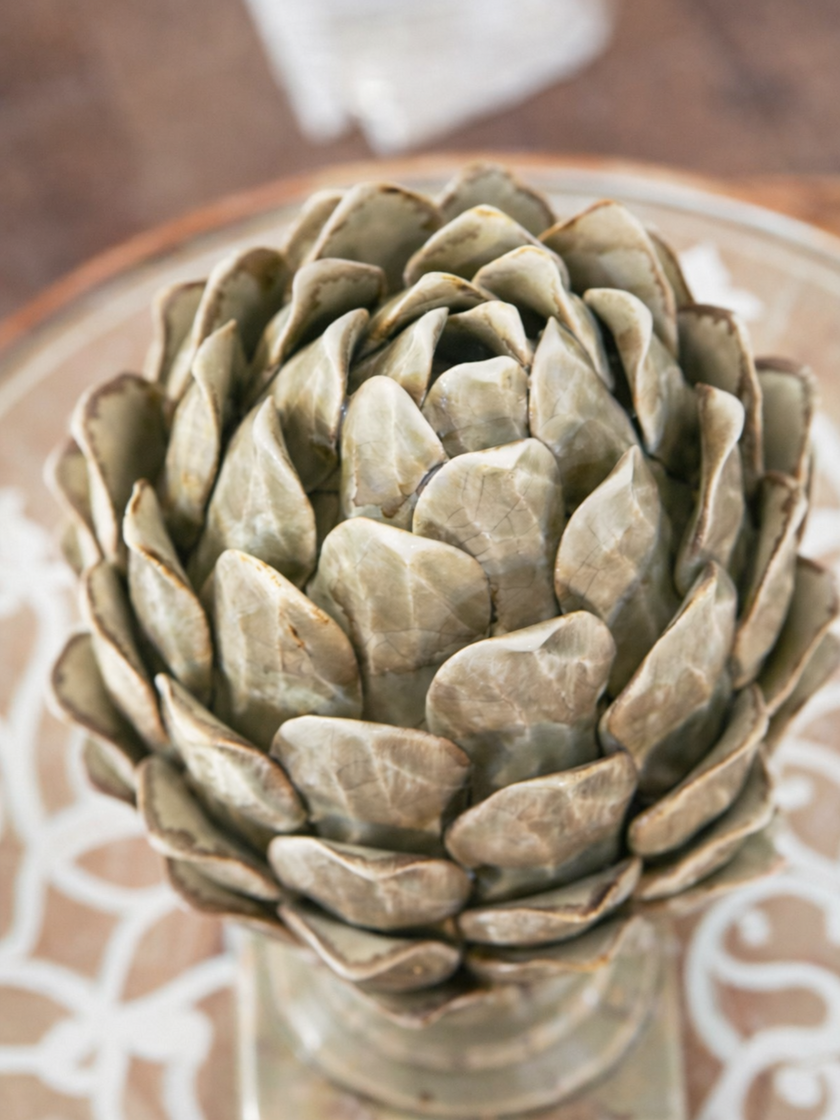 Sage Green Artichoke Ornament (Large 33 cm)