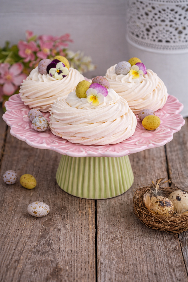 Cake stand with flowers 20cm