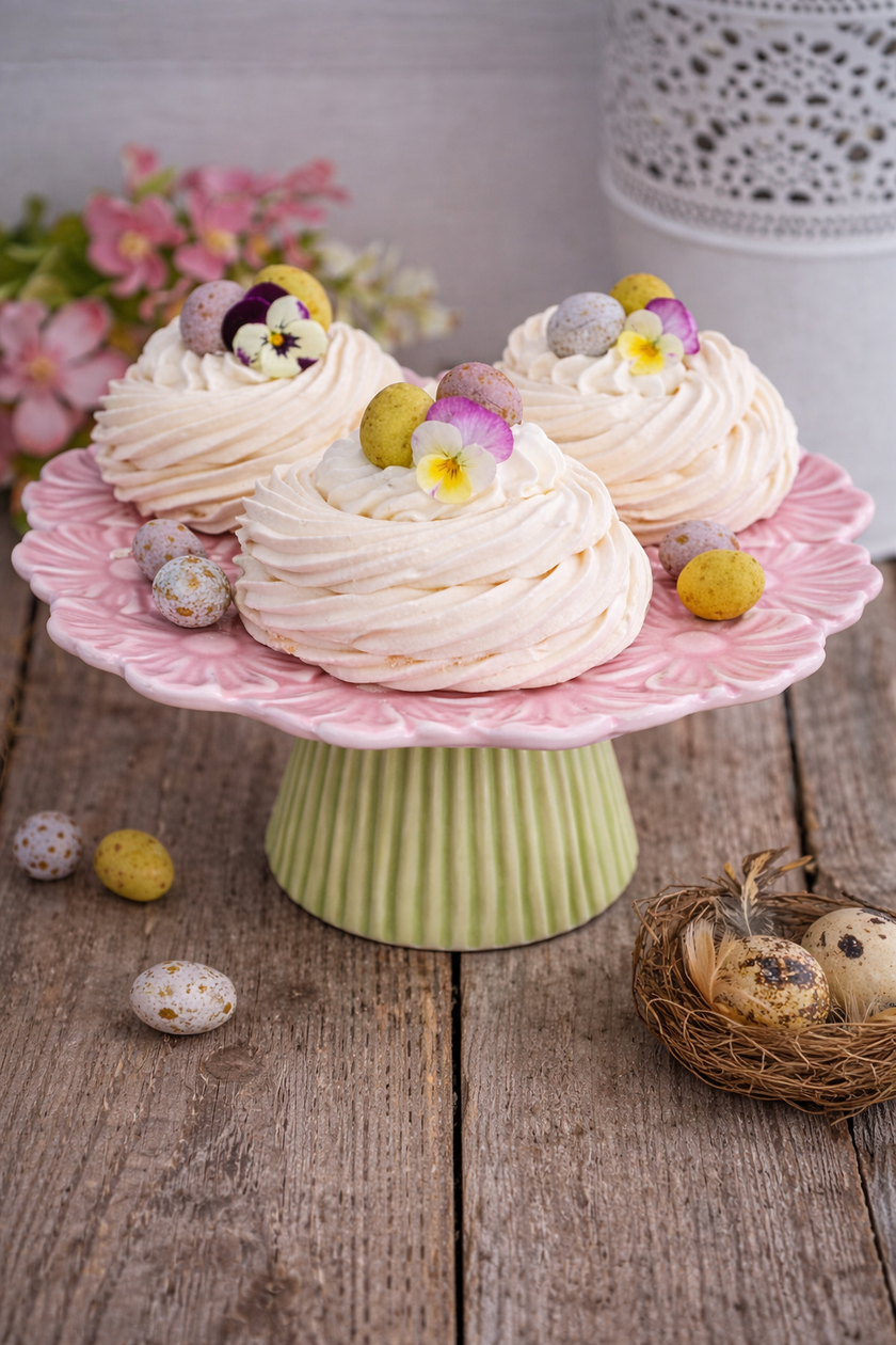 Cake stand with flowers 20cm