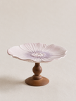 Pastel Floral Lilac Bloom Wooden Serving Stand