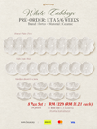 White Cabbage 8 Pax Set (24 Pieces)