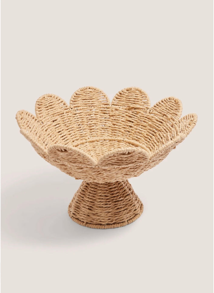 Daisy Woven Scallop Bowl