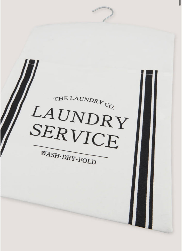 The Laundry Co. White Peg Bag with Hook