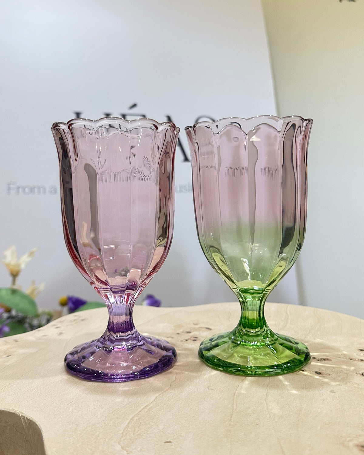 Veloura Tulip Goblet Glass