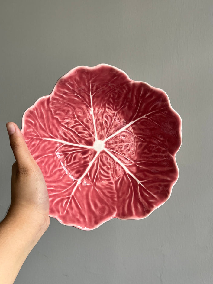 [Imperfect] Pink Cabbage Serving Bowl