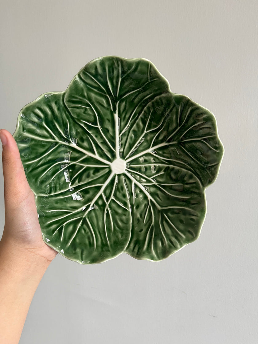 [Imperfect] Green Cabbage Serving Bowl