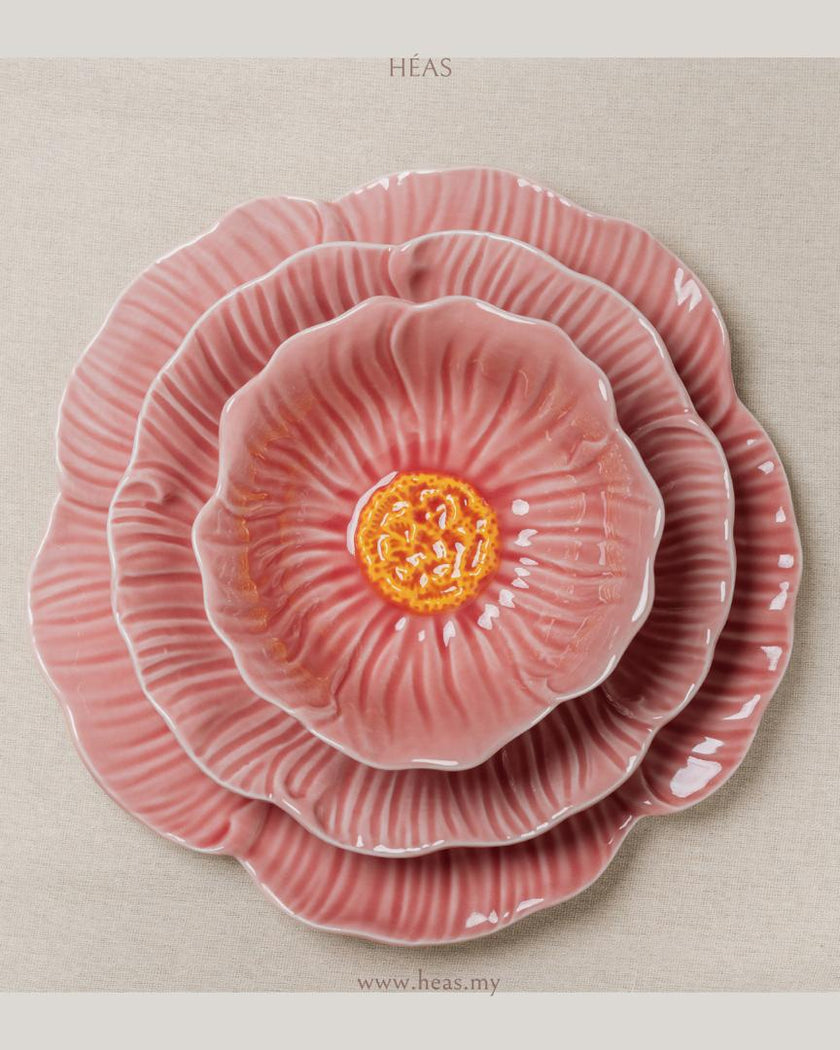 Pastel Floral Dinnerware Rose Pink (8 Pax Set – 28 pieces)