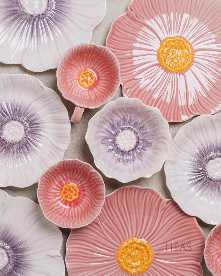 Pastel Floral Dinnerware Rose Pink (6 Pax Set – 21 pieces)