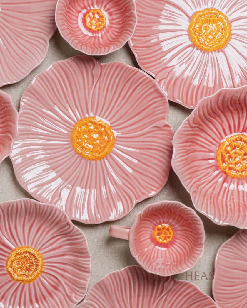 Pastel Floral Dinnerware Rose Pink (8 Pax Set – 28 pieces)