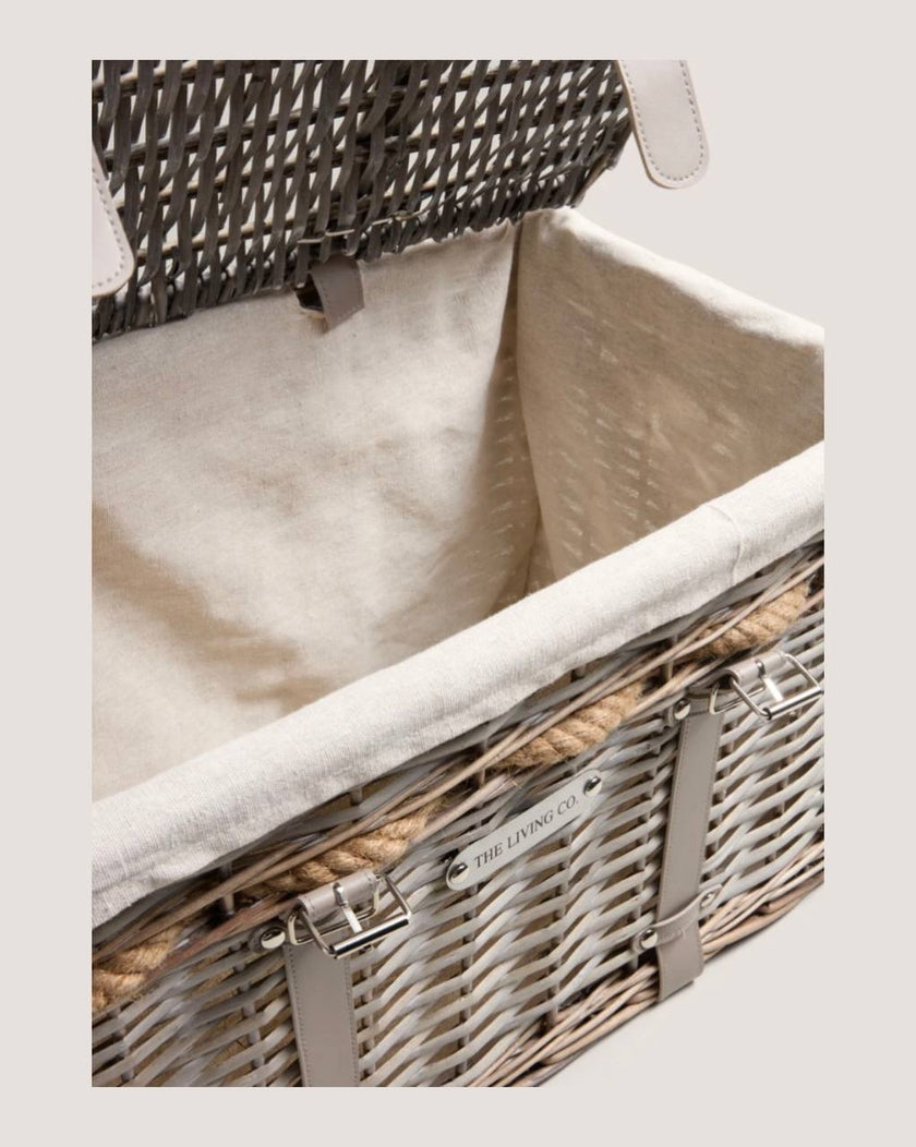 The Living CO Split Basket Storage Willow Trunk Set