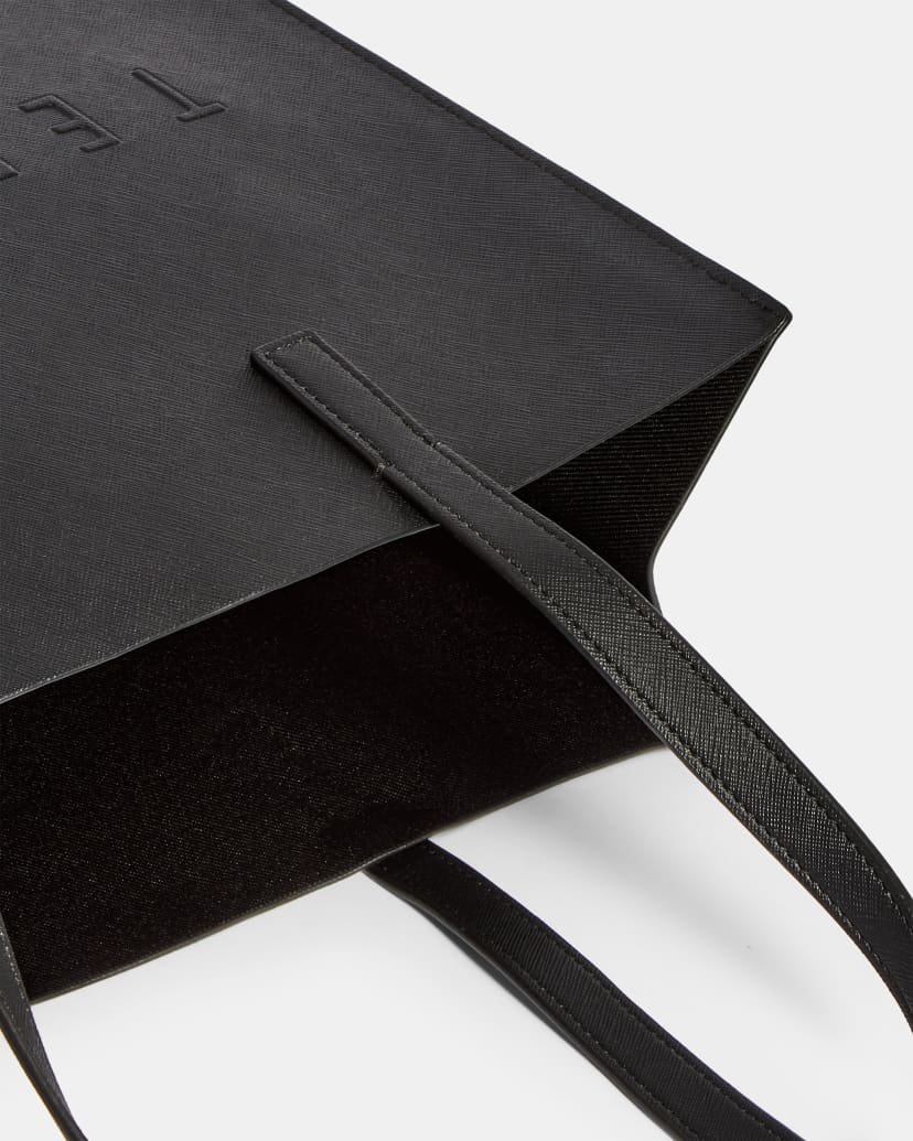 Ted Baker Soocon Large Crosshatch Icon Bag In Black