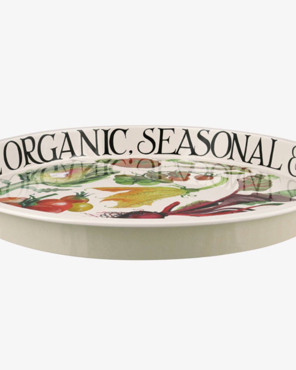 Vegetable Garden Round Tin Tray