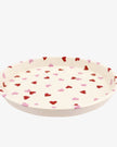 Pink Hearts Round Tin Tray