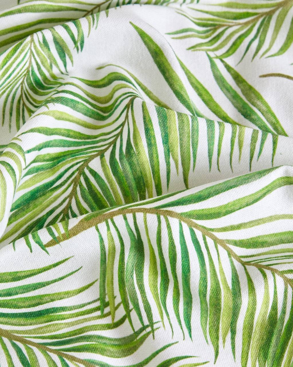 Leaf Print Tablecloth (Round 180 cm)