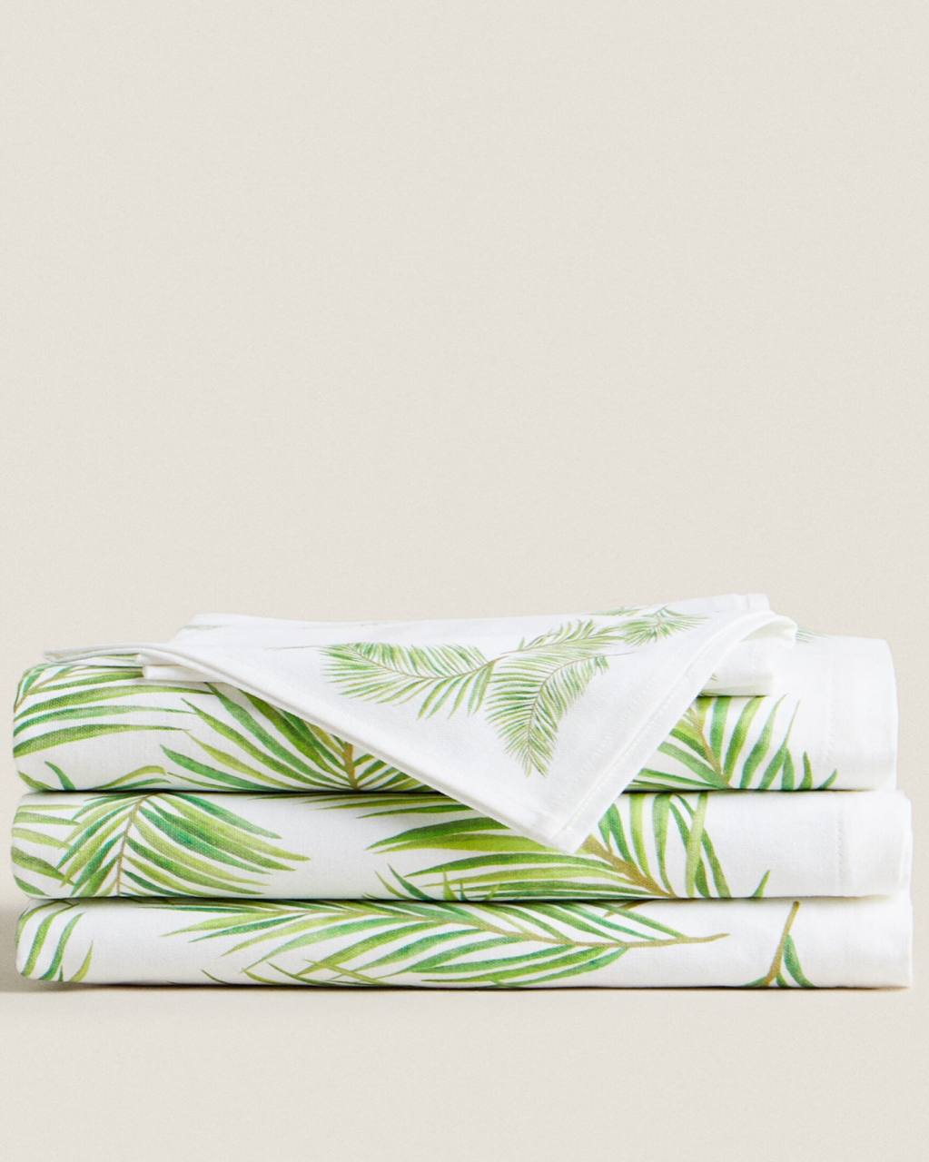 Leaf Print Tablecloth (Round 180 cm)