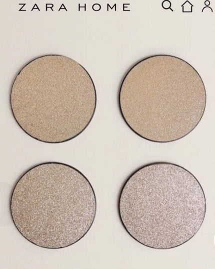 Zara Home Gold Coasters Set of 8