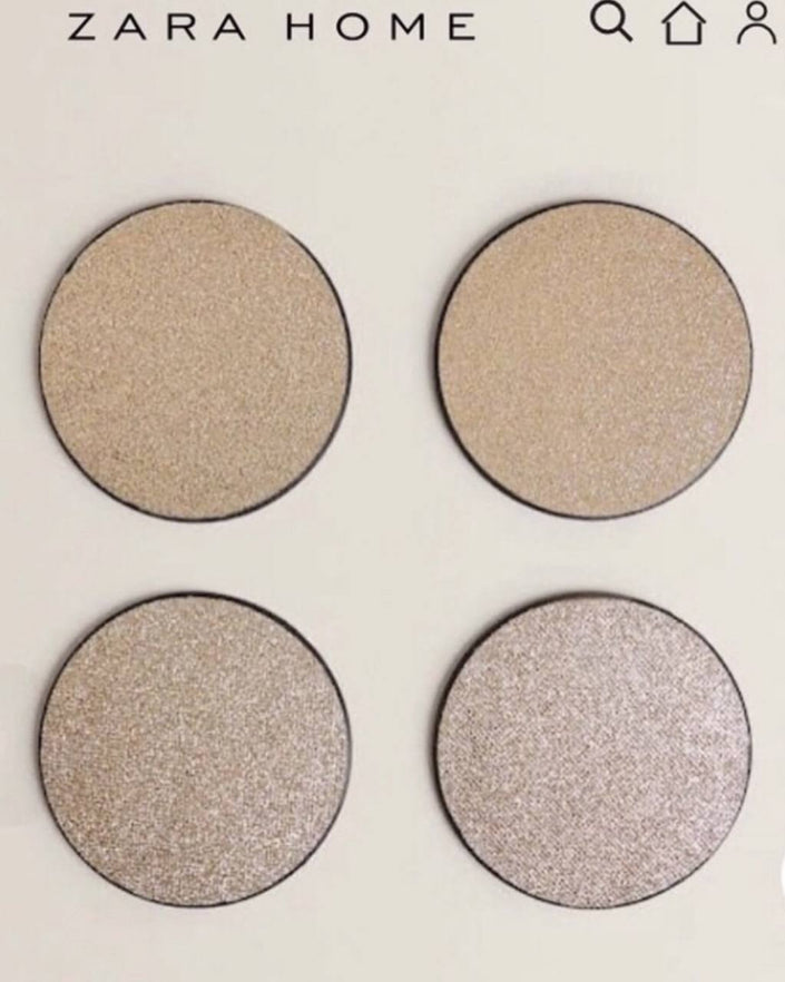 Zara Home Gold Coasters Set of 8