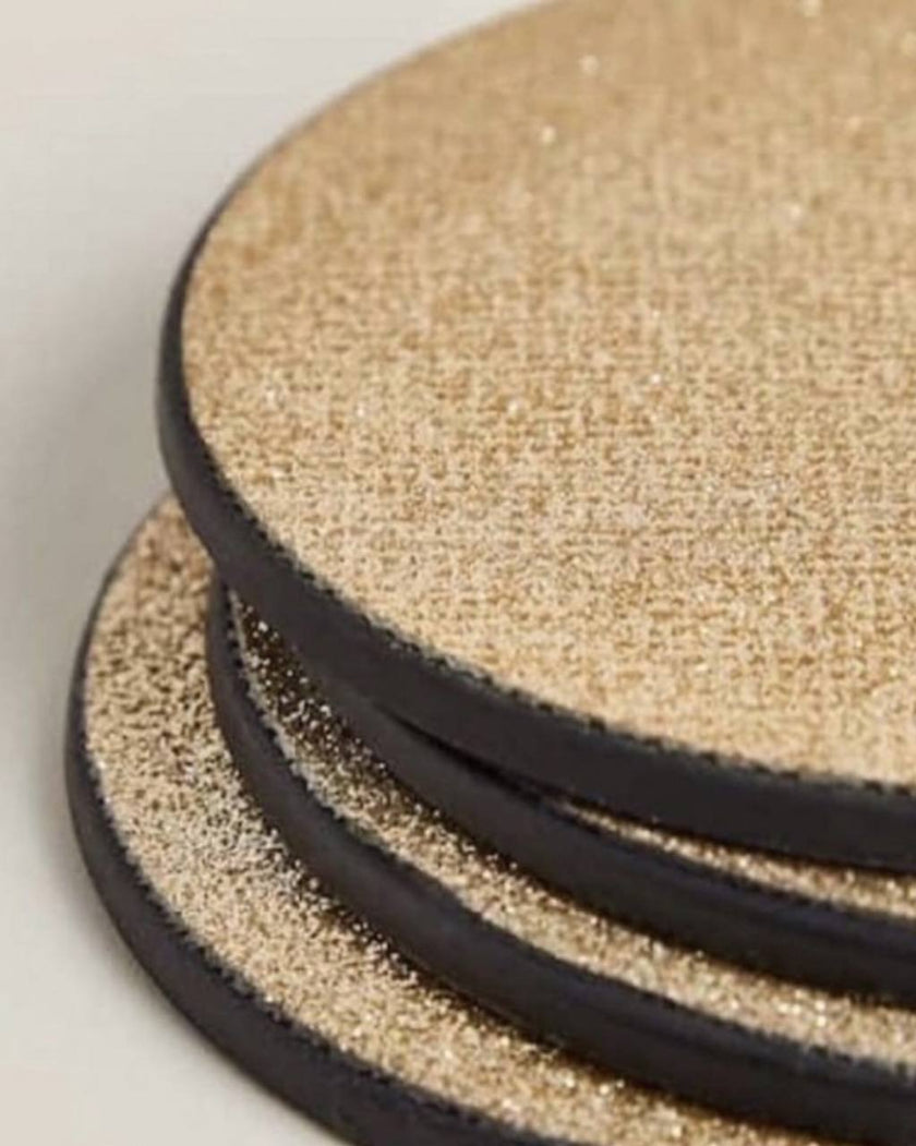 Zara Home Gold Coasters Set of 8