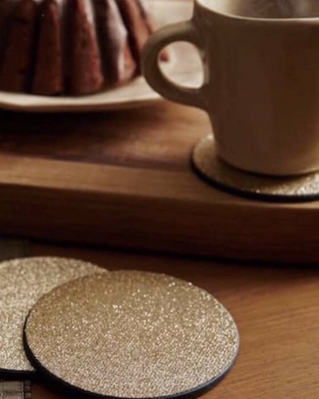 Zara Home Gold Coasters Set of 8