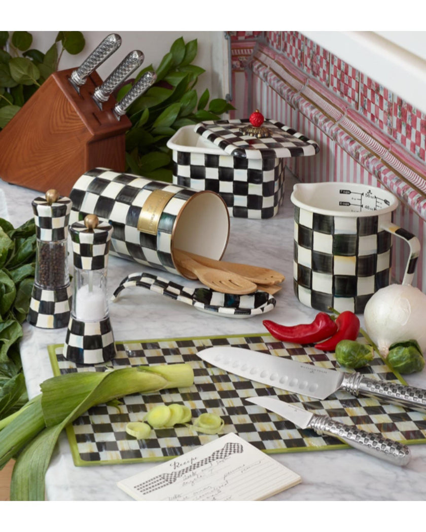 Courtly Check Enamel Spoon Rest