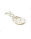 Sterling Check Enamel Spoon Rest