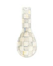 Sterling Check Enamel Spoon Rest