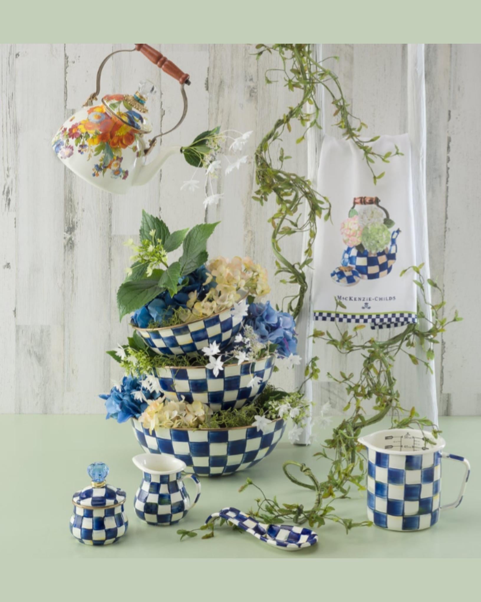 Royal Check Enamel Spoon Rest