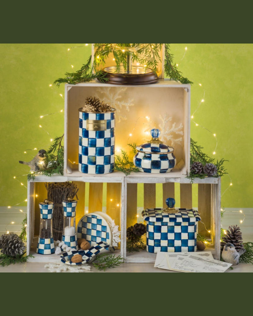 Royal Check Enamel Spoon Rest