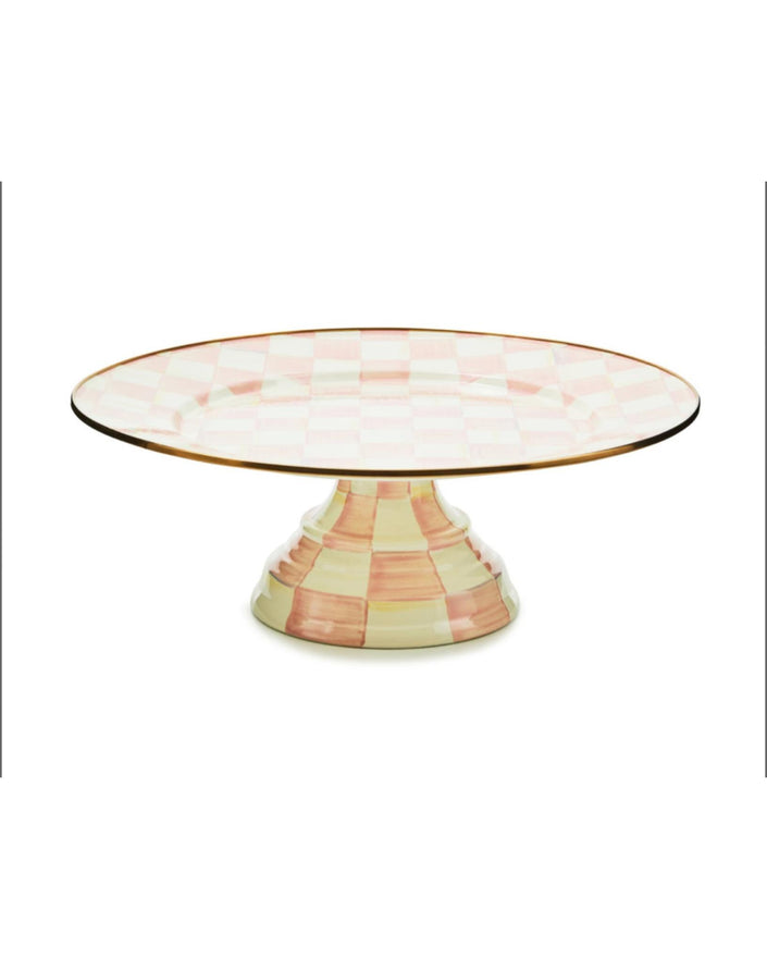 Rosy Check Large Pedestal Platter