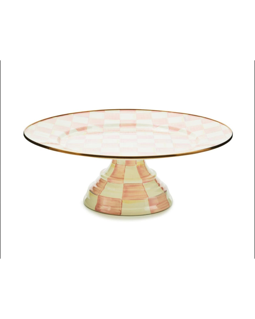 Rosy Check Large Pedestal Platter