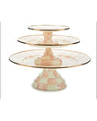 Rosy Check Large Pedestal Platter