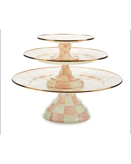 Rosy Check Large Pedestal Platter