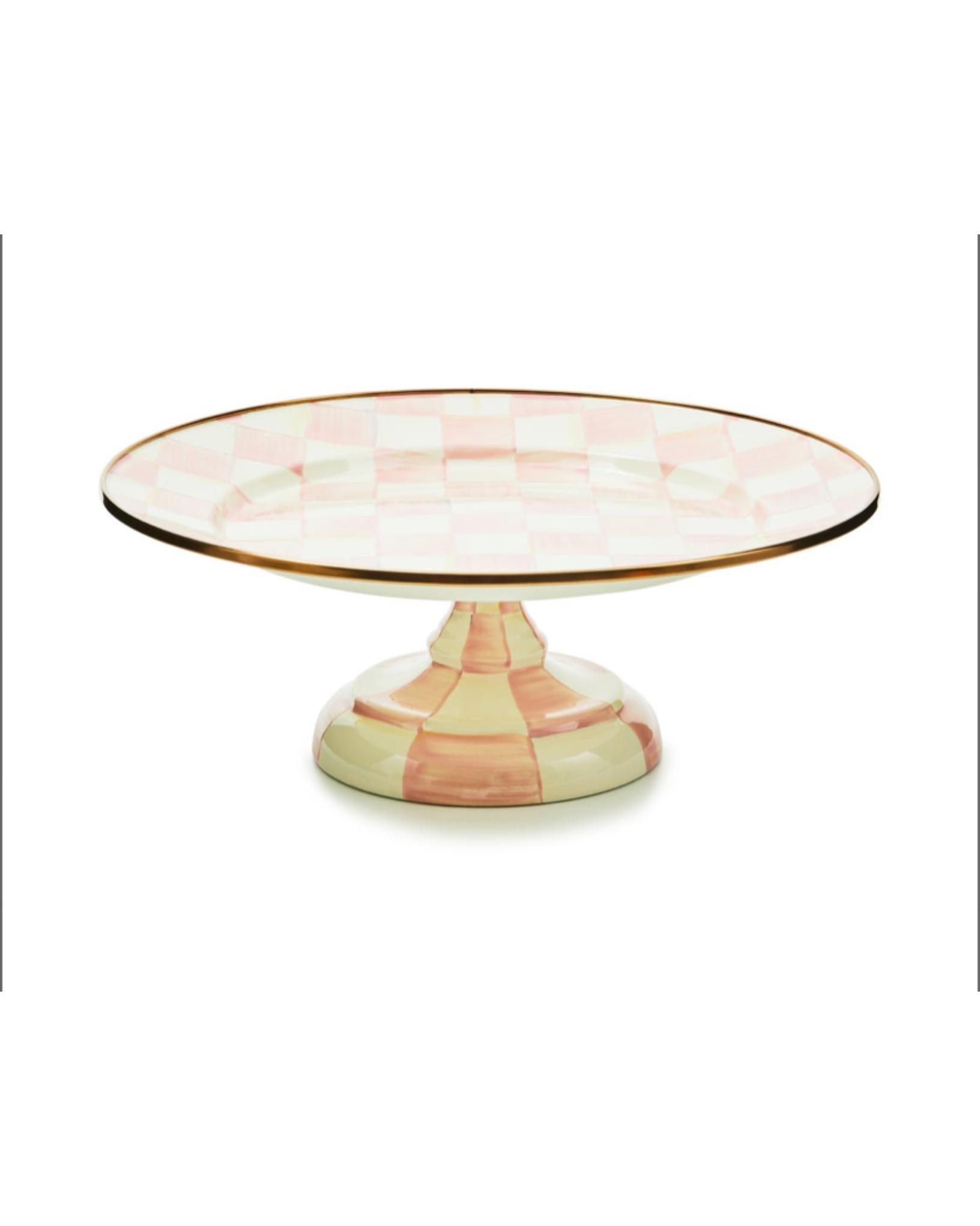 Rosy Check Small Pedestal Platter