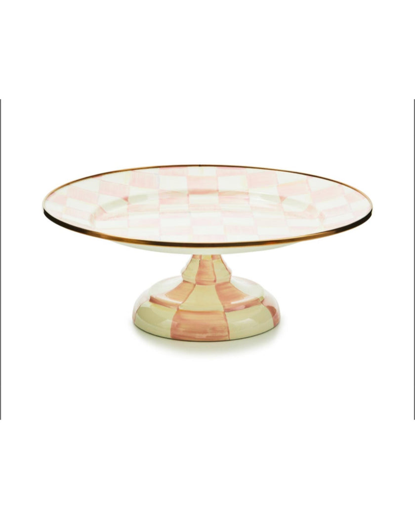 Rosy Check Small Pedestal Platter