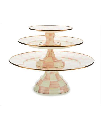 Rosy Check Small Pedestal Platter