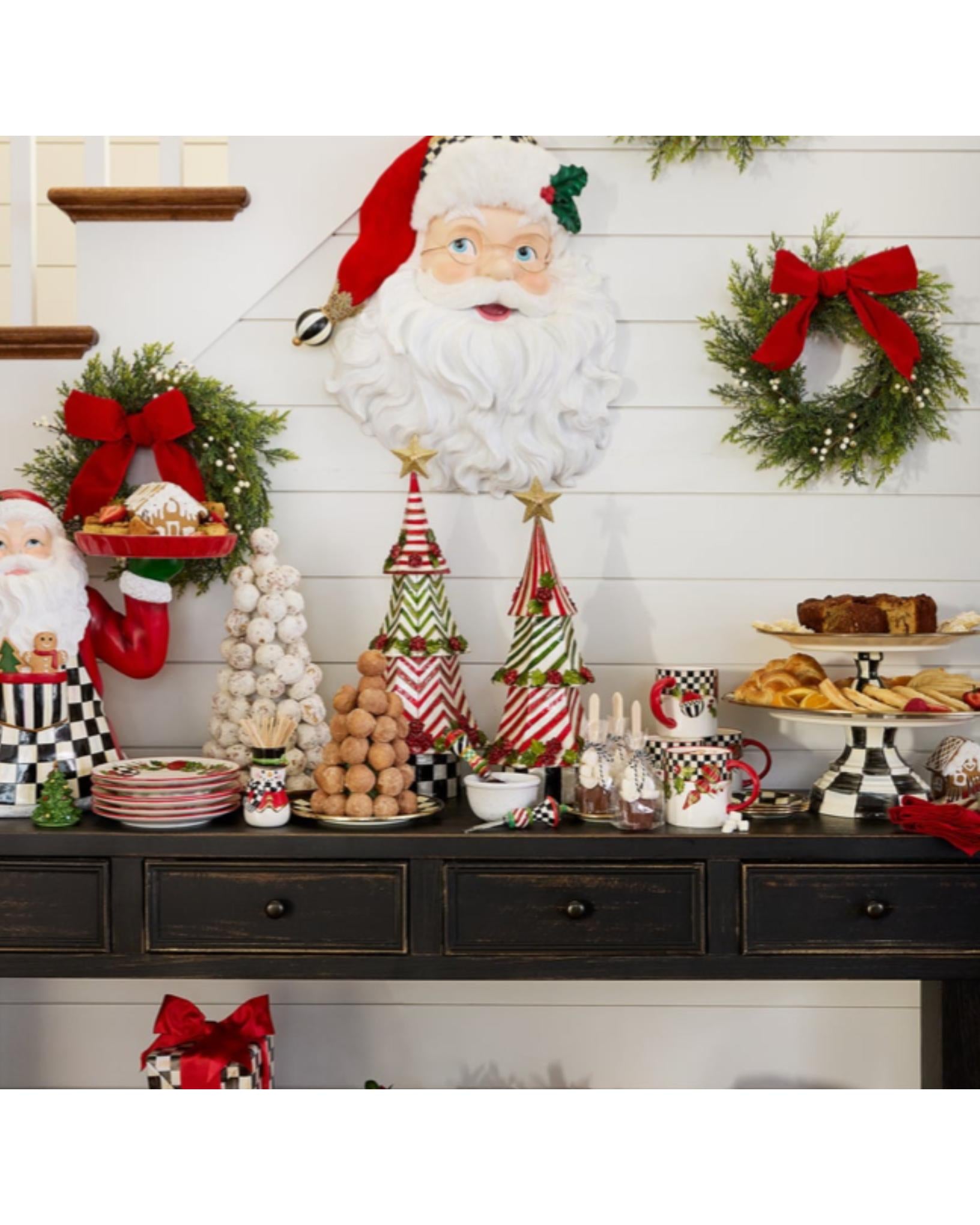 Courtly Small Check Pedestal Platter