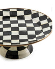Courtly Small Check Pedestal Platter