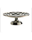Courtly Small Check Pedestal Platter