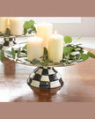 Courtly Large Check Pedestal Platter