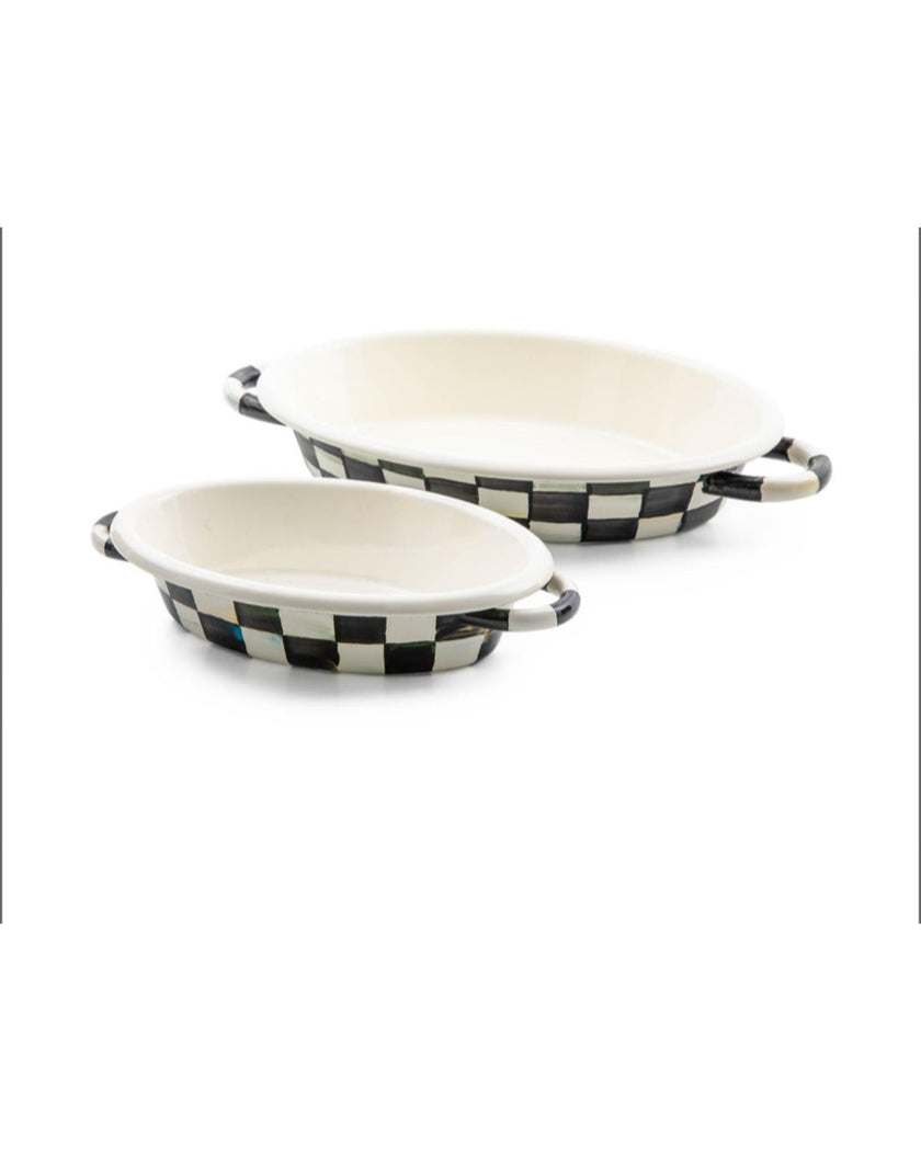 Courtly Check Medium Oval Gratin Dish