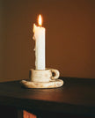 Terracotta Antique Design Candleholder