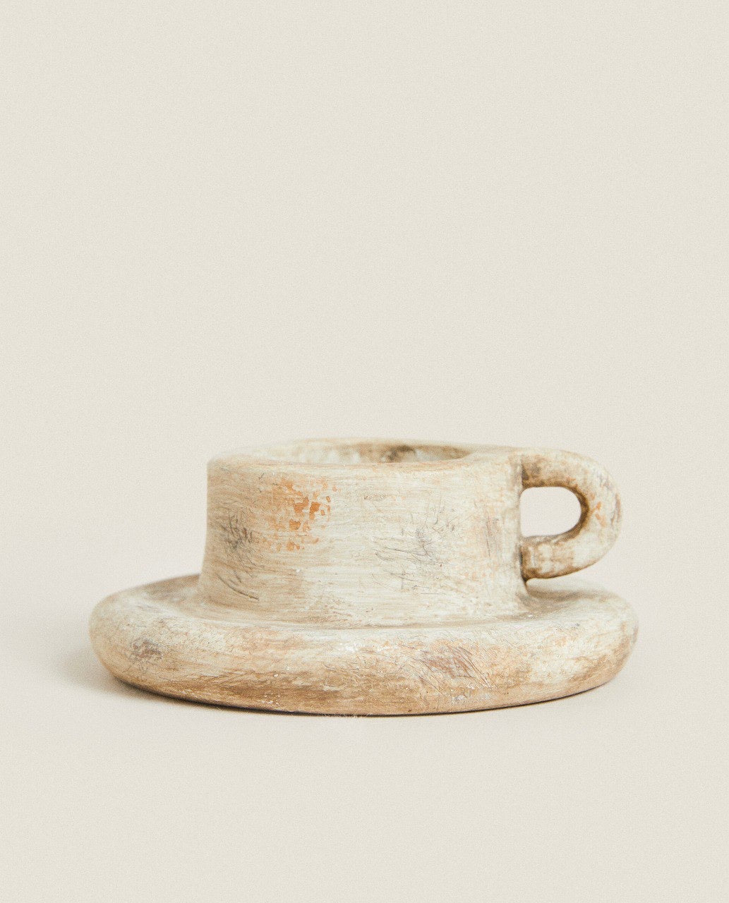 Terracotta Antique Design Candleholder